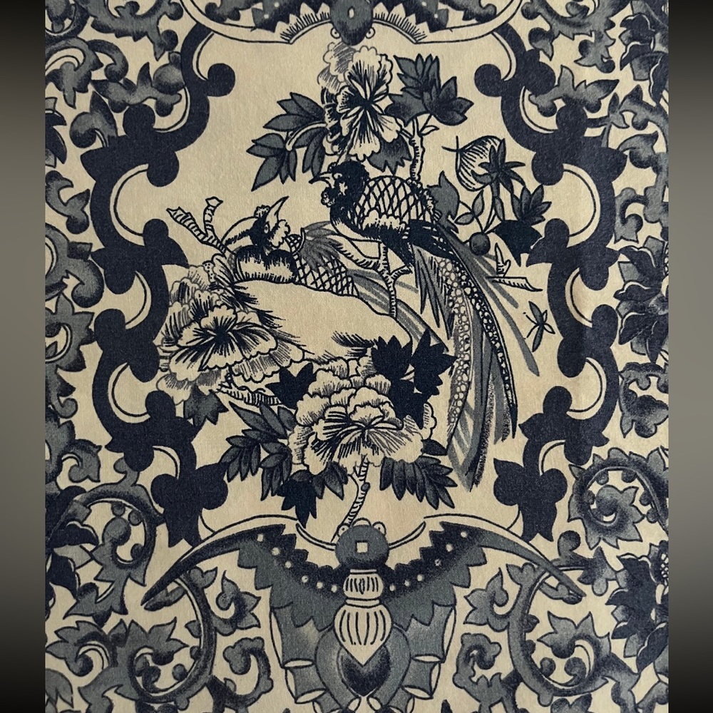 Ralph Lauren Sham KING Tamarind Porcelain Blue White Chinoiserie Birds SINGLE...